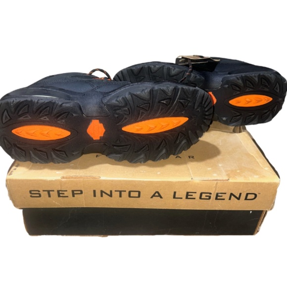 Harley-Davidson® Men's Cross Roads II Lace Up Black Hiking Boots Shoes - Picture 4 of 7